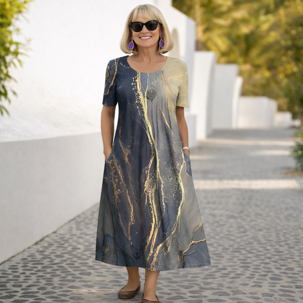 Robin | Blumen Midi Kleid