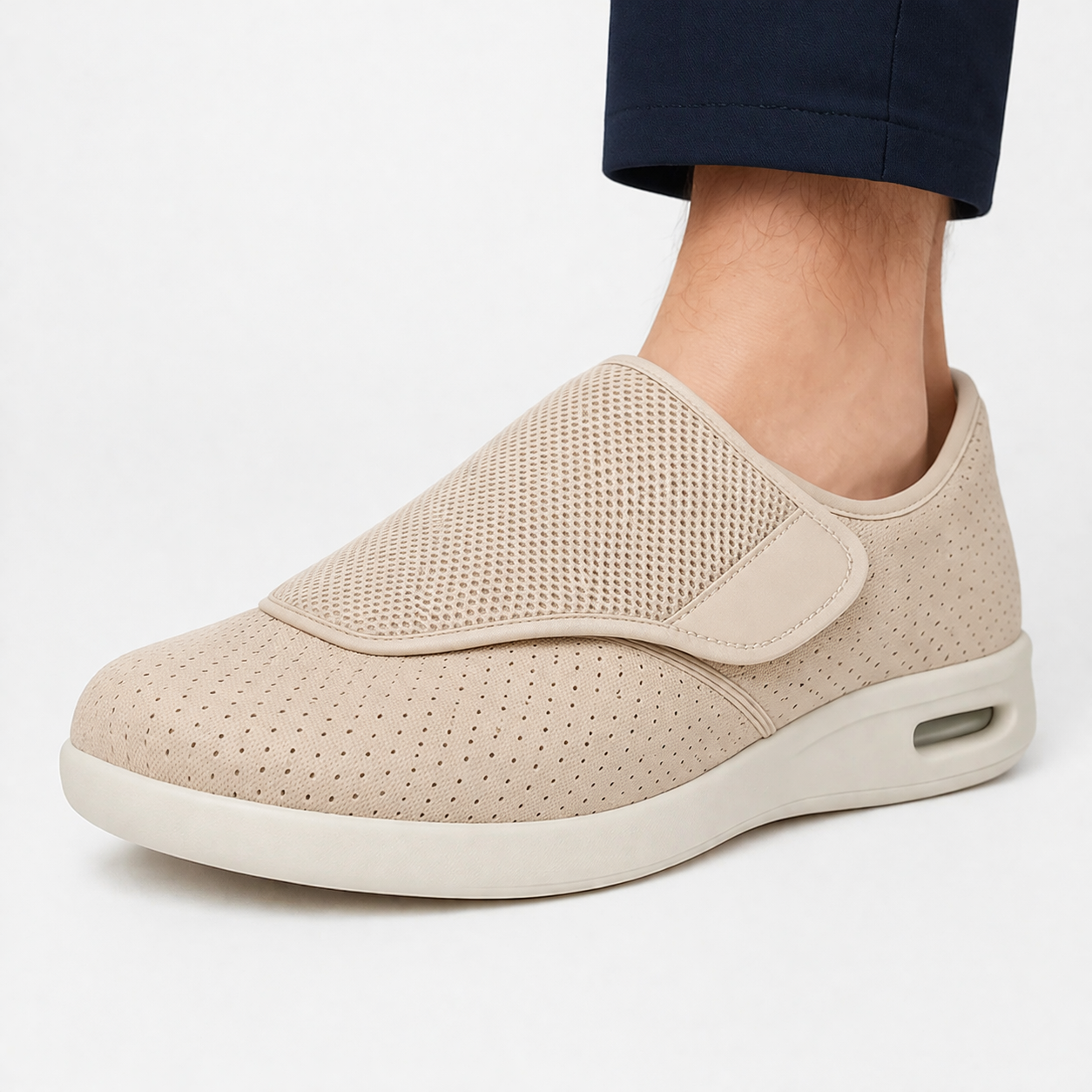 Orthopedische diabetische schoenen met viscoelastisch schuim en zero drop