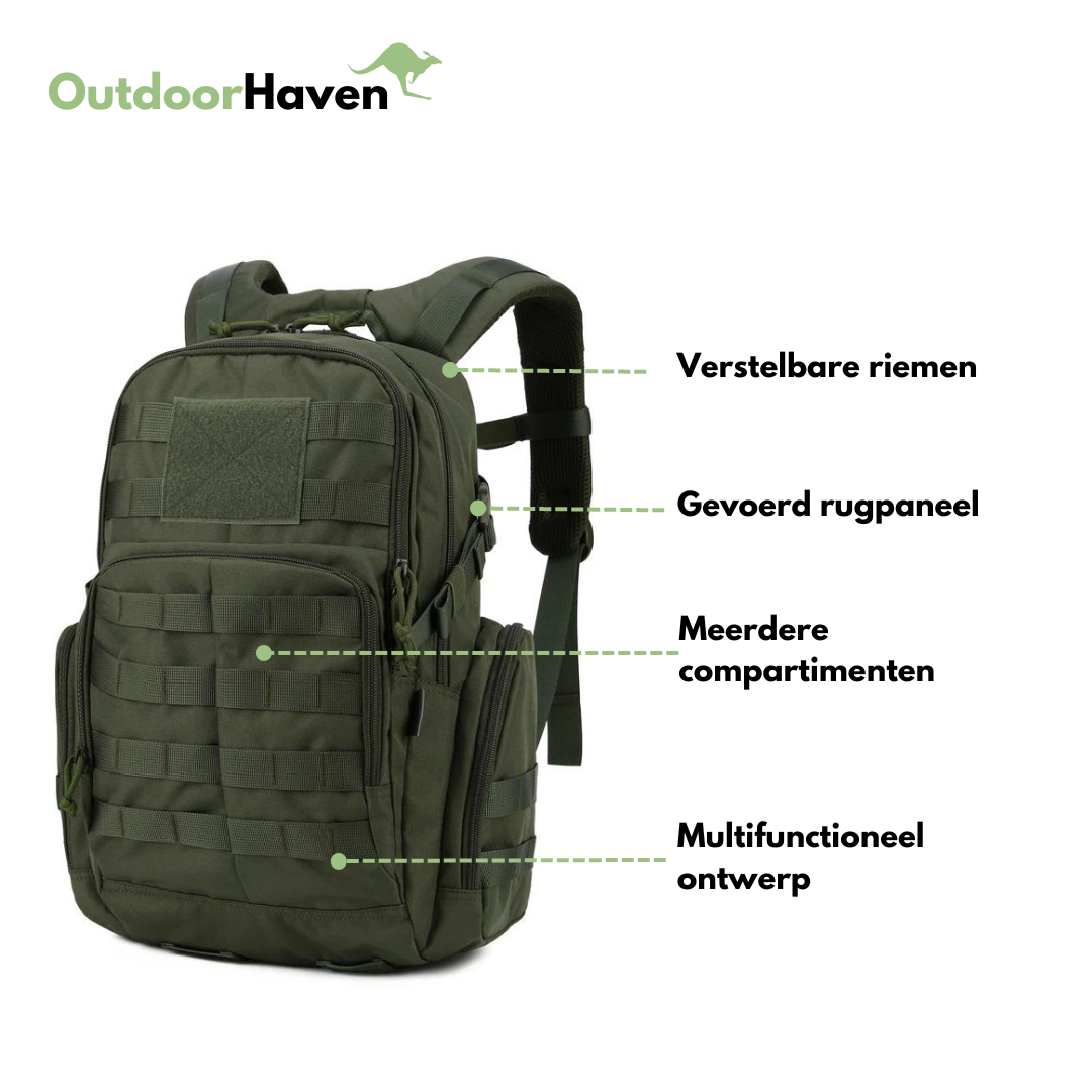 Tactische Rugzak 25L - Waterafstotend - MOLLE Systeem