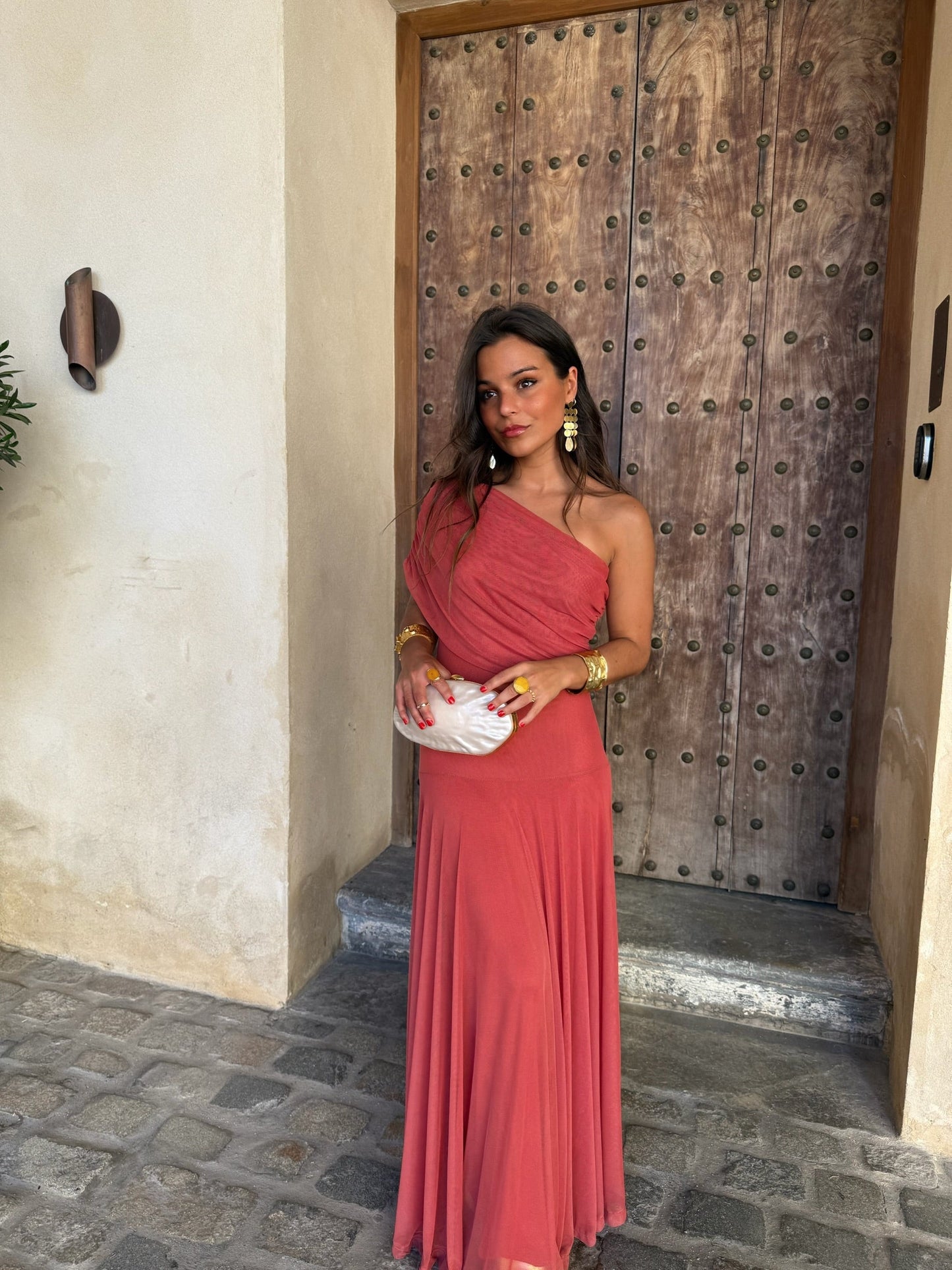 Toledo Dress in Light Terracota - Shipping/Envio 22/05 to 29/05