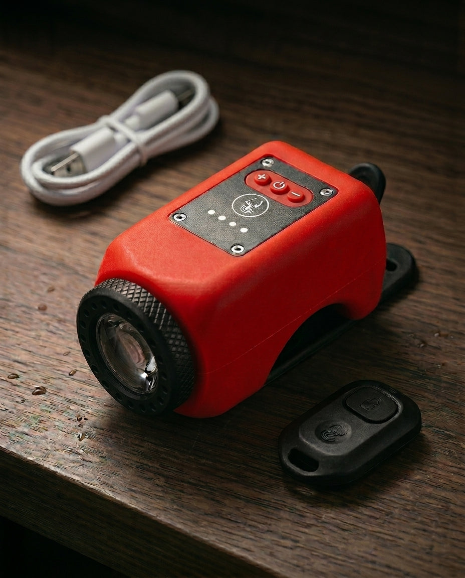 StreetGuard Cycle Beacon | 110 dB-horn og COB-forlygte i én
