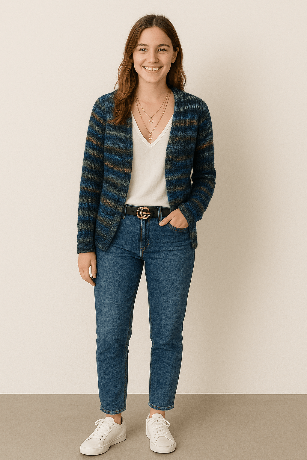 Serena – Multicolor Damen Cardigan Modern