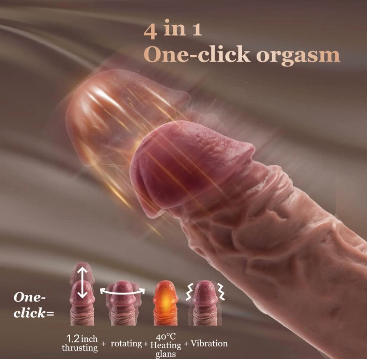 TotalBliss Rotating Dildo