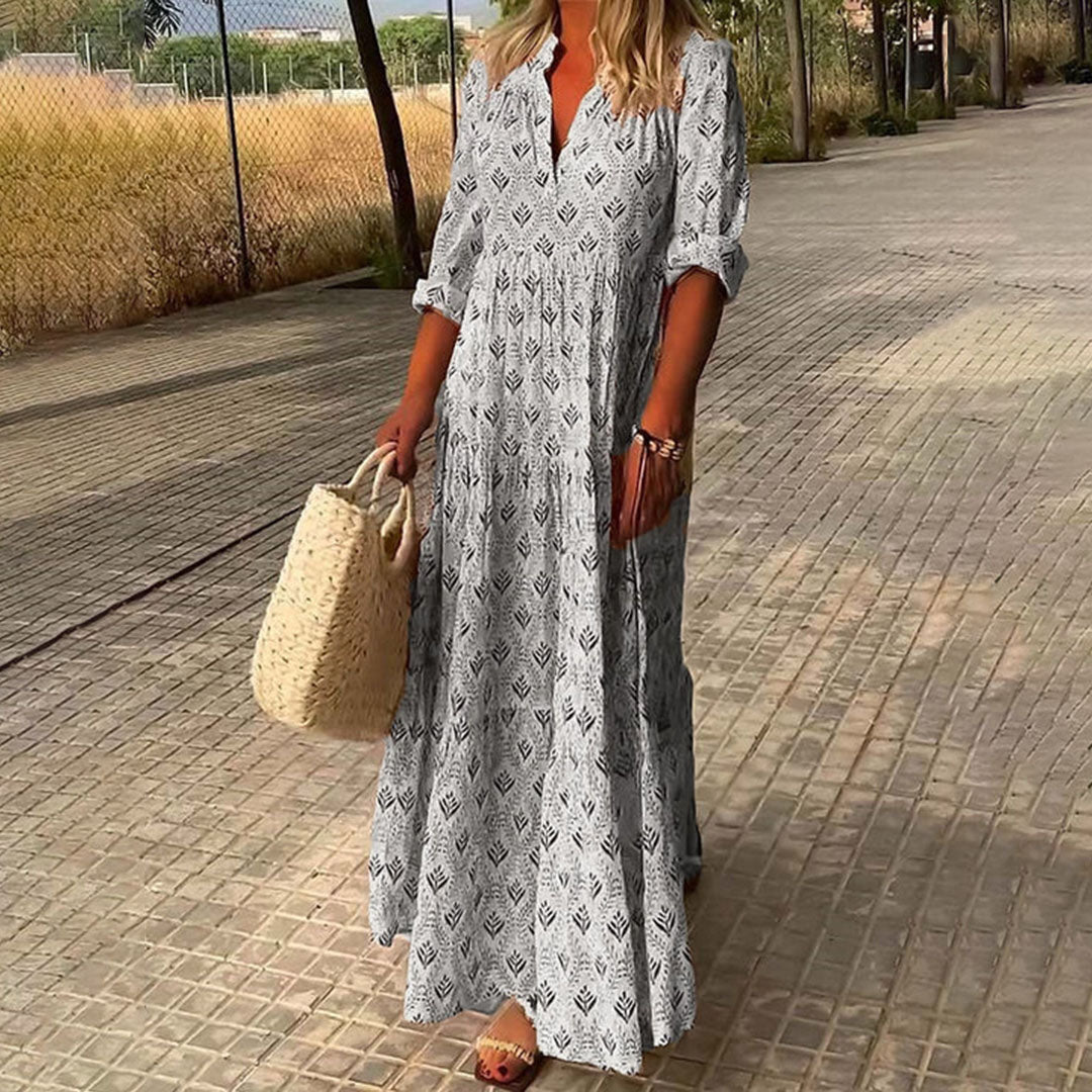 Luna | Flowing Bohemian Maxi Dress