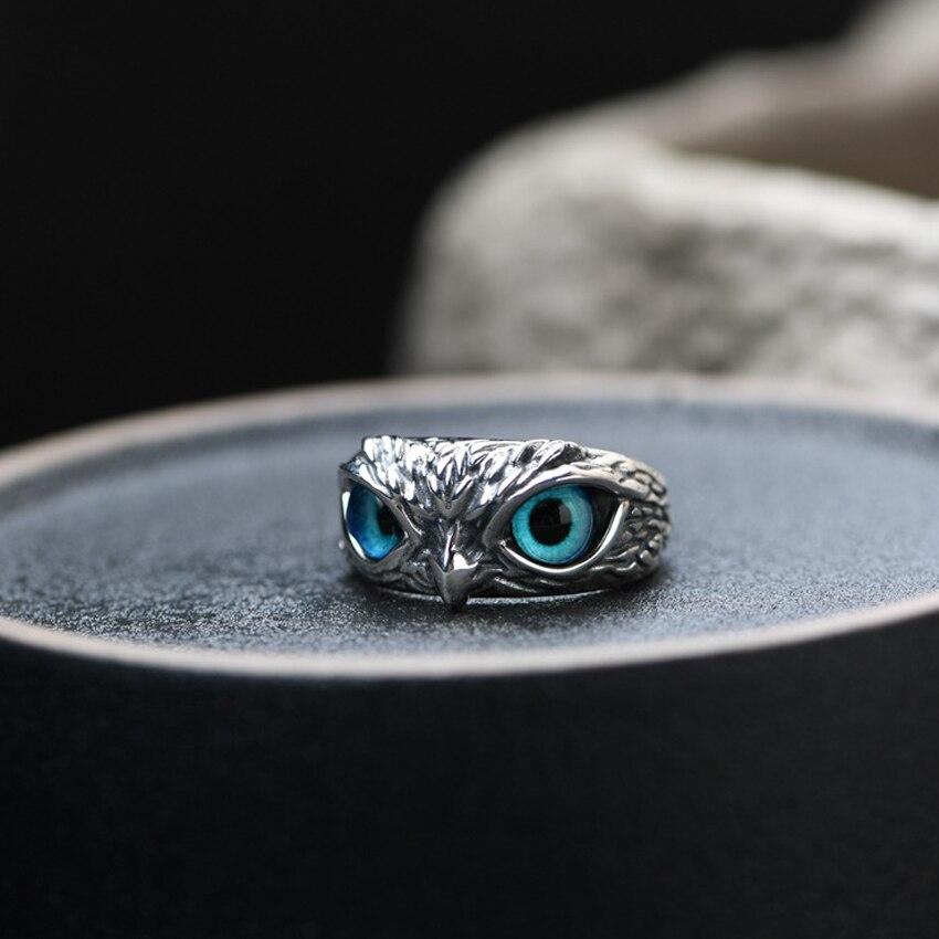 Anneau Hibou Chanceux Argent