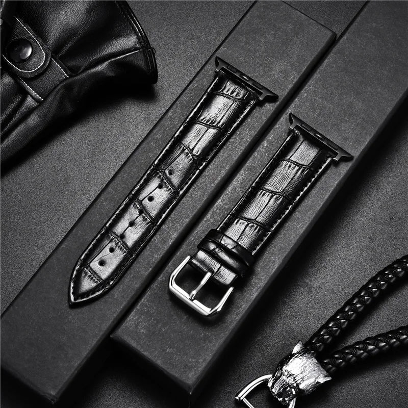 Crocolassi Band Collection for Apple Watch Series 1, 2, 3, 4, 5, 6, 7, 8, SE, Ultra 1 & 2 - Designed by JesseVance Milan