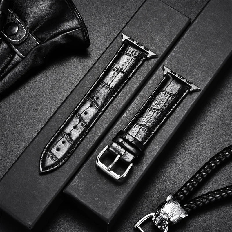 Crocolassi Band Collection for Apple Watch Series 1, 2, 3, 4, 5, 6, 7, 8, SE, Ultra 1 & 2 - Designed by JesseVance Milan