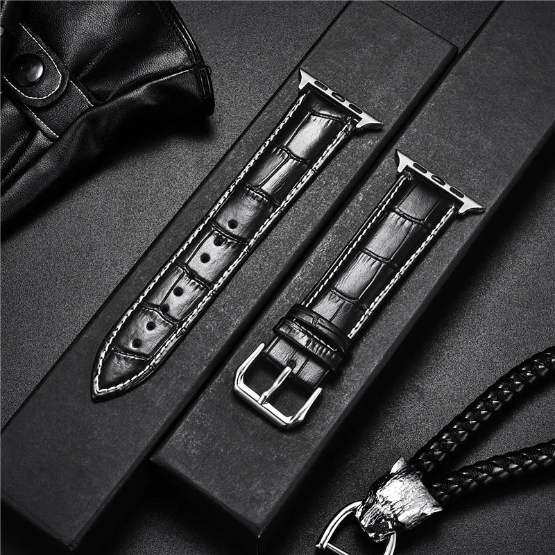Crocolassi Band Collection for Apple Watch Series 1, 2, 3, 4, 5, 6, 7, 8, SE, Ultra 1 & 2 - Designed by JesseVance Milan