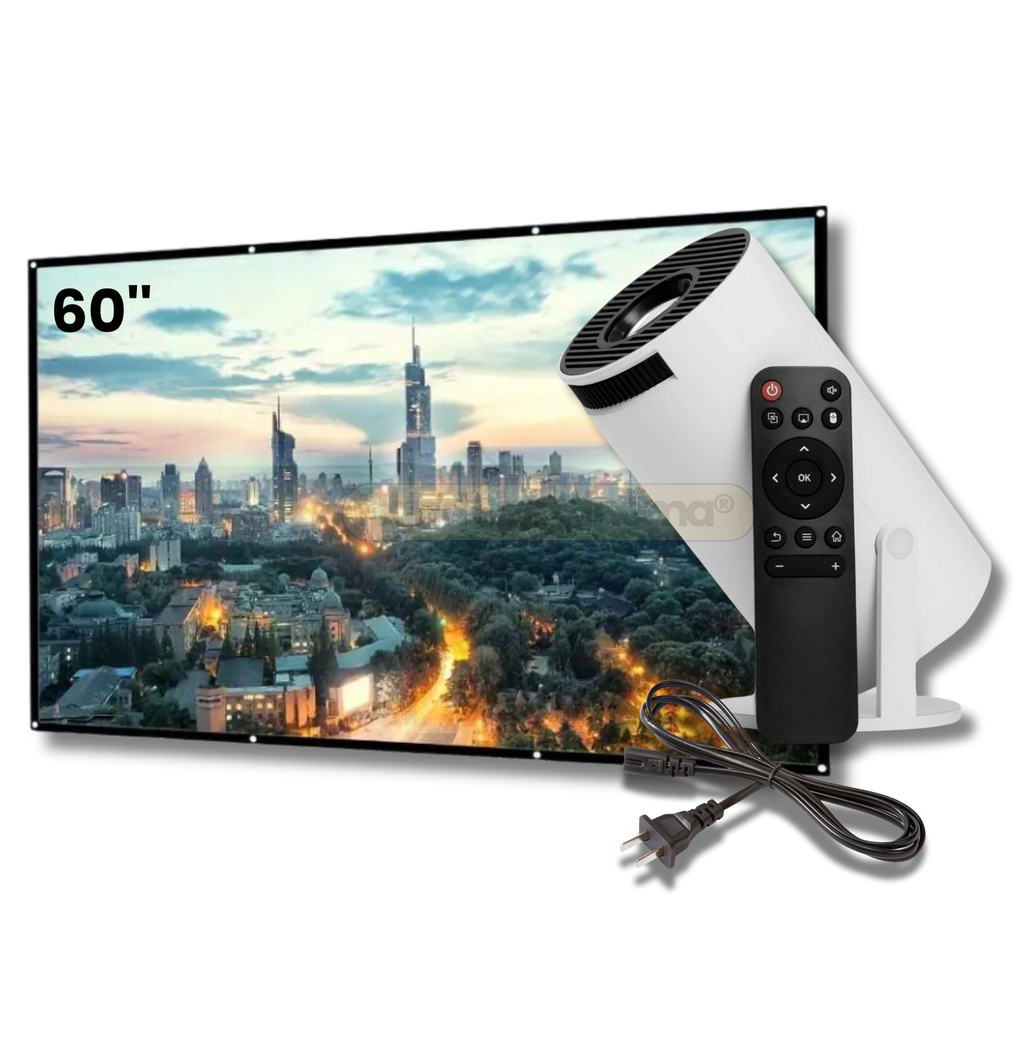 4K Smart Projector Free 60 Projector Screen