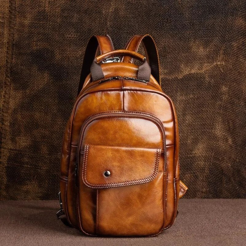 THE BULL Genuine Leather Multifunctional Backpack