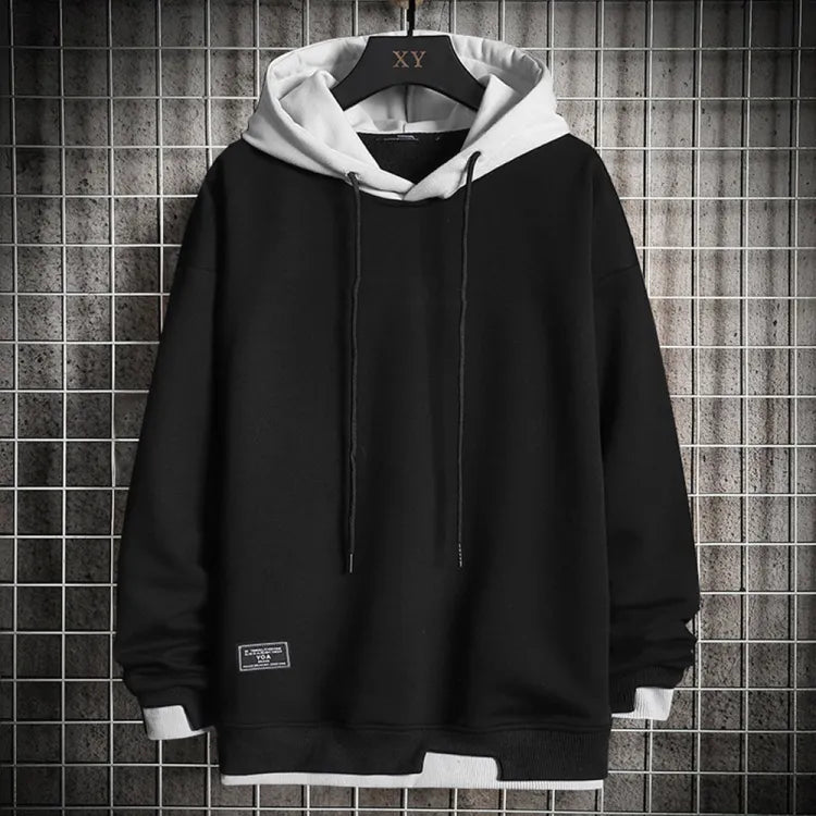Jenvar – Men’s Two Tone Casual Pullover Hoodie