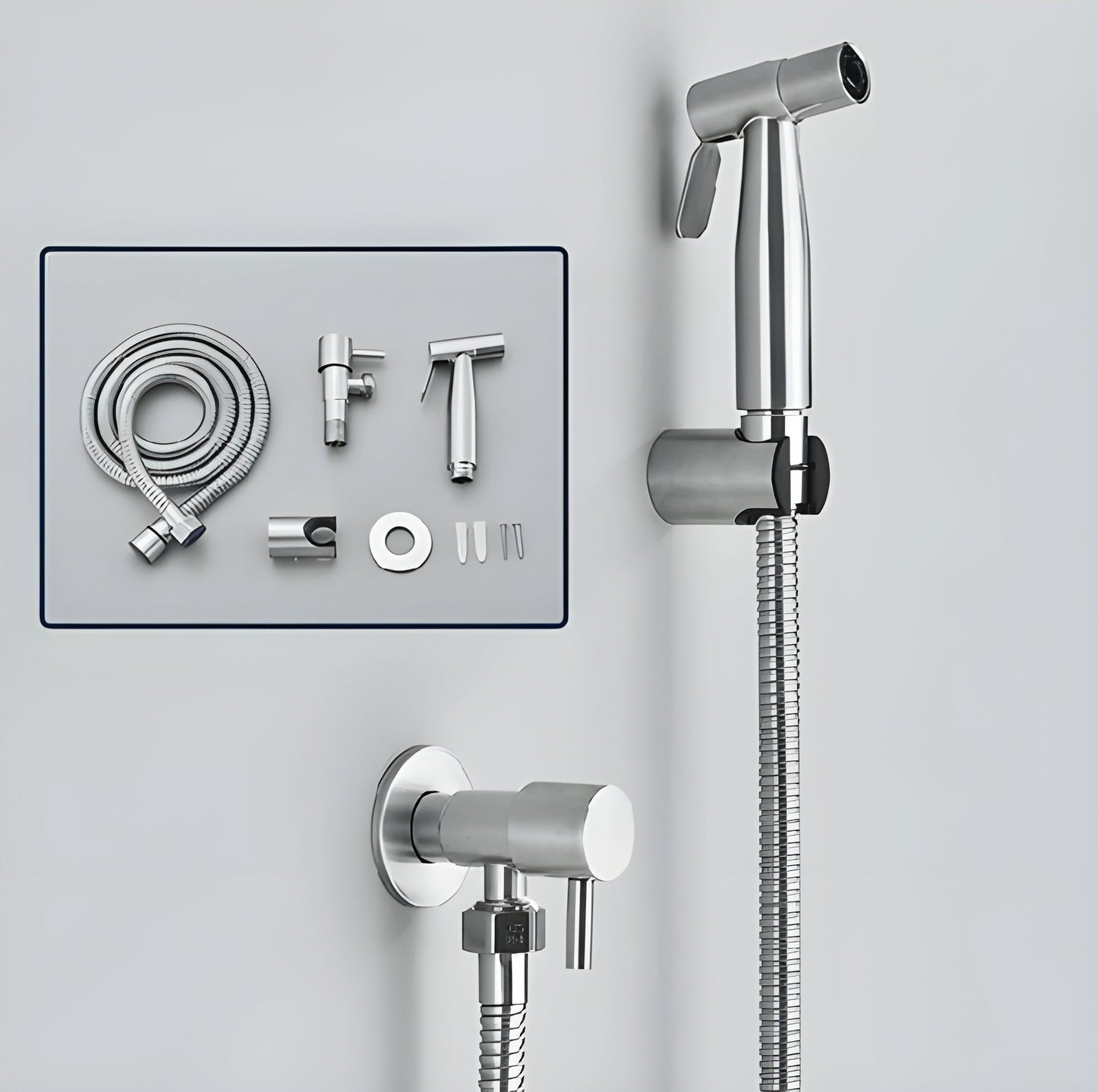 Håndholdt Bidet Sprayer i Rustfrit Stål – Hygiejnisk Renhed