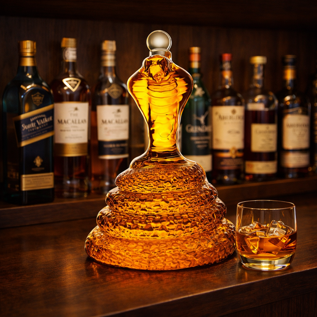 Whiskyflaske - Cobra Udgave