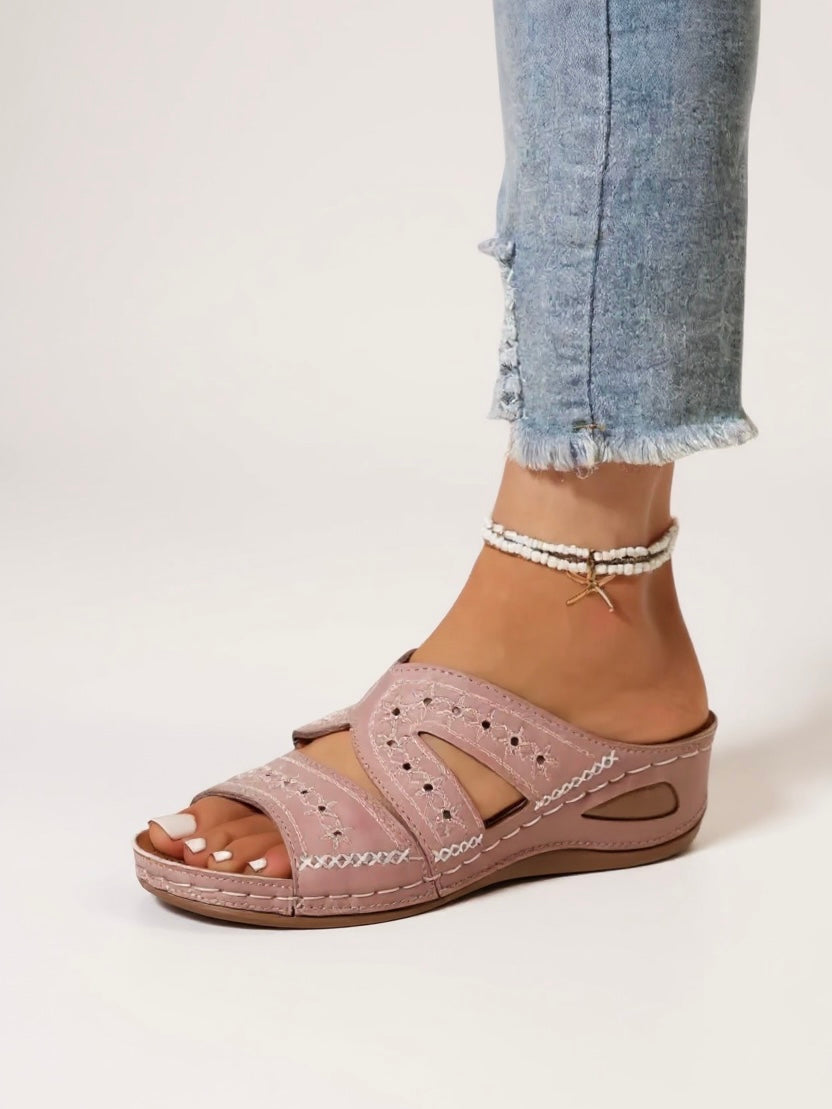 Women's Cushioned Slip-On Sandals