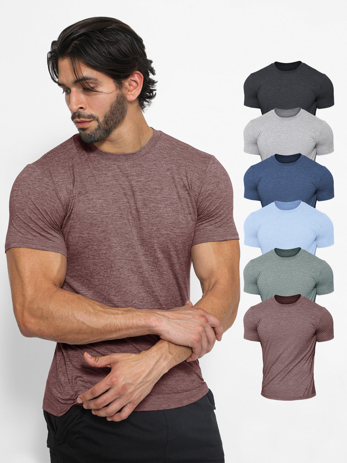 6-Pack XAND Curved-Hem Shirt Korte Mouwen