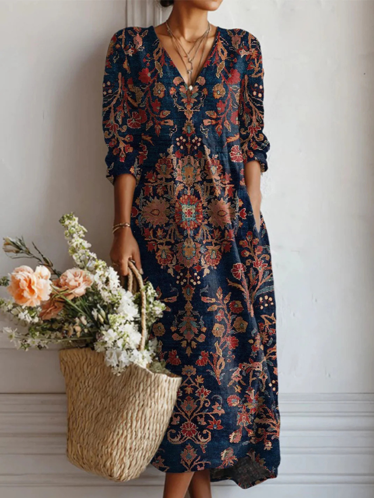 Alina - Floral Boho Dress