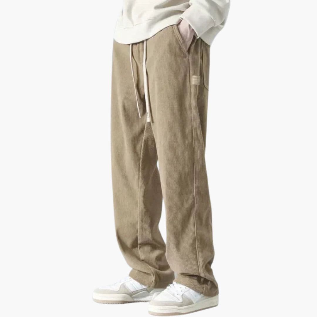 Kordhose für Herren | Weites Bein mit Elastischem Bund | Bequeme Passform für Alltag und Freizeit 4