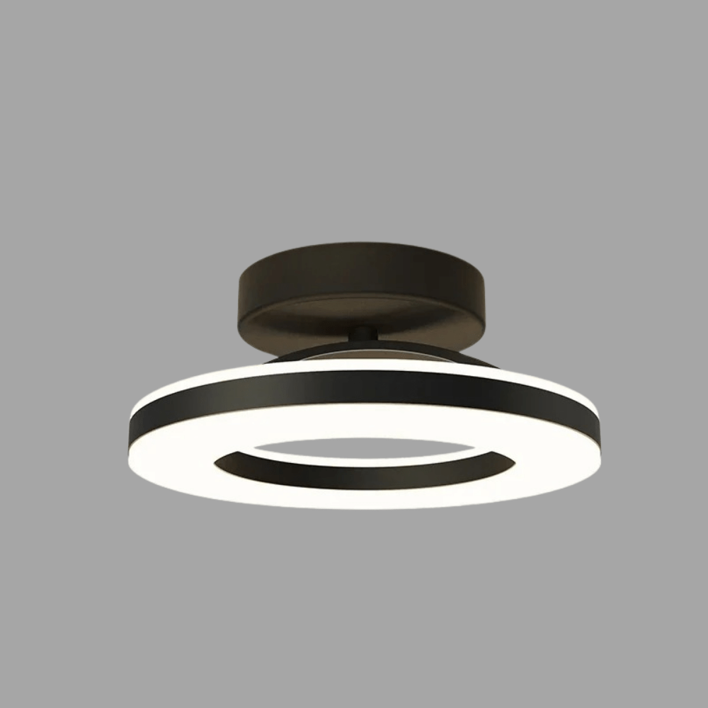 Lampa sufitowa LED nowoczesna pierścieniowa złota okrągła