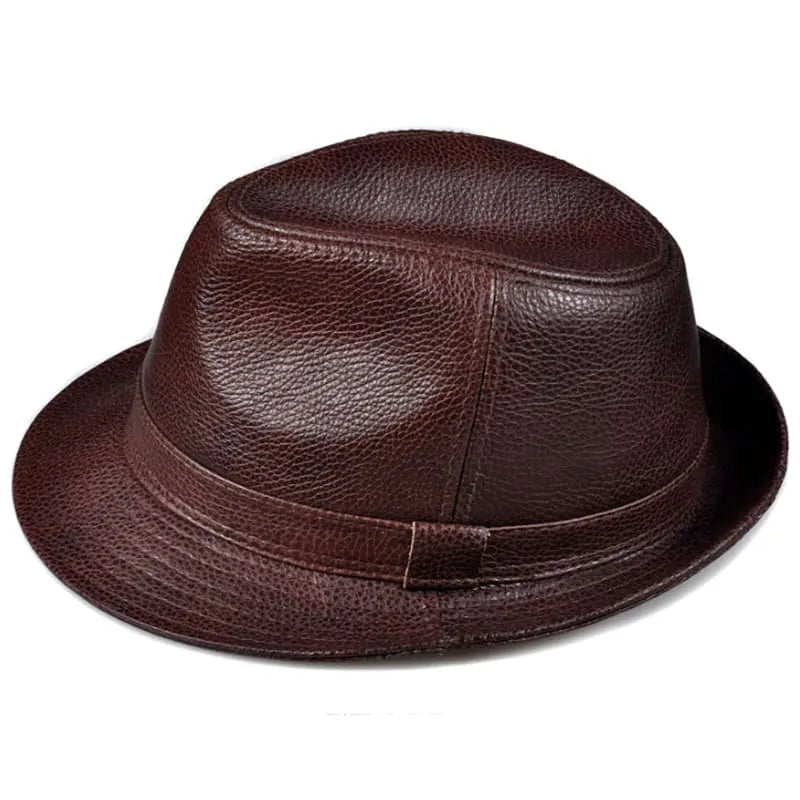 Arthur | Genuine Leather Trilby Hat