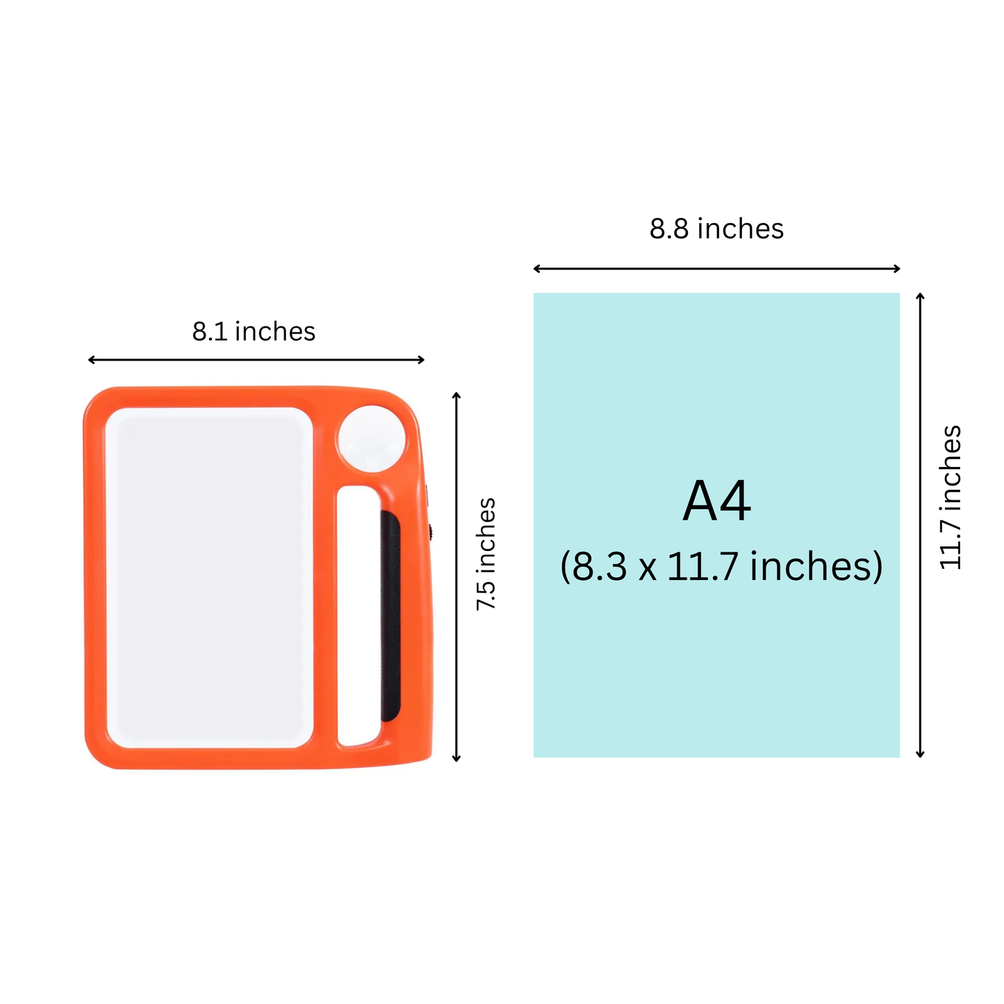 LED Leselupe — 5- & 10-fache Vergrößerung, USB-aufladbar mit 48 LEDs - Zorenza