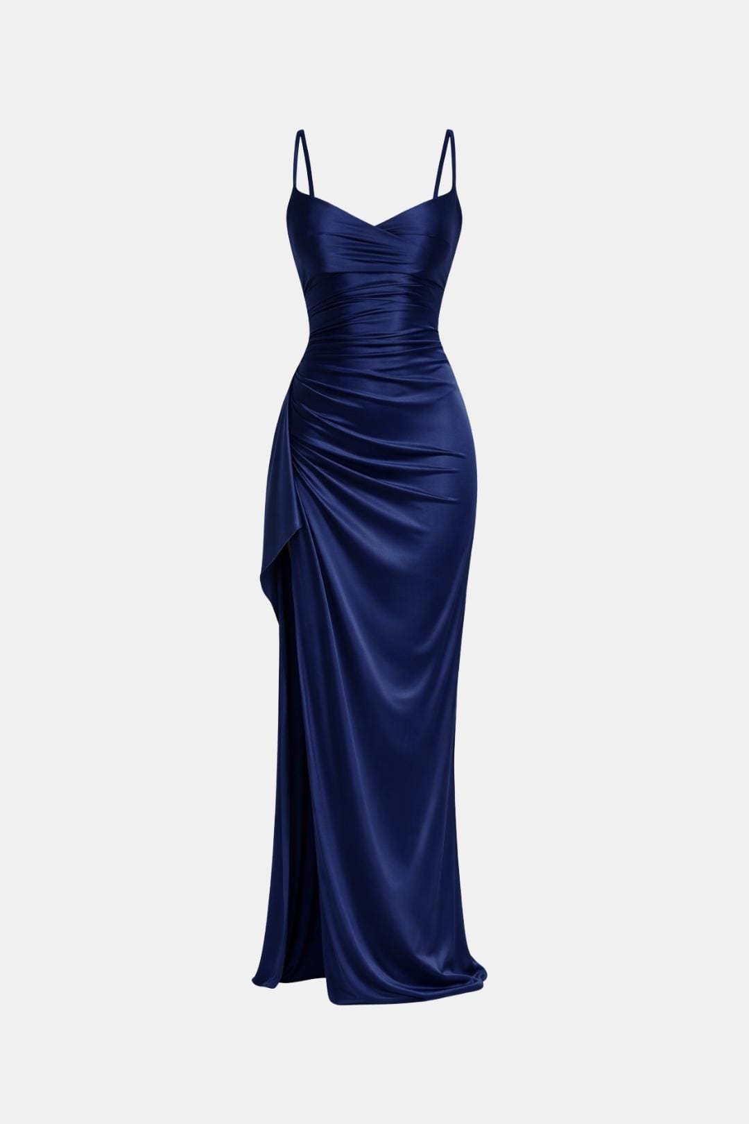 Lilia - Spaghetti Strap High Slit Evening Long Dress
