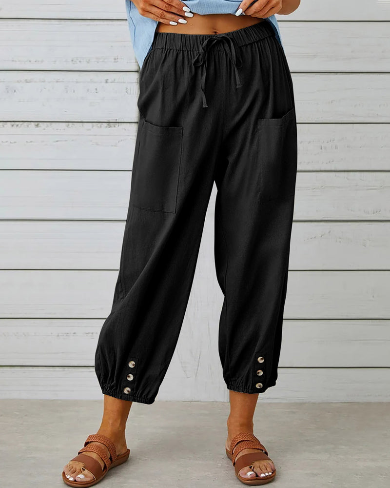 Losse Broek Dames | Hoge taille & Vrije Bewegingsruimte