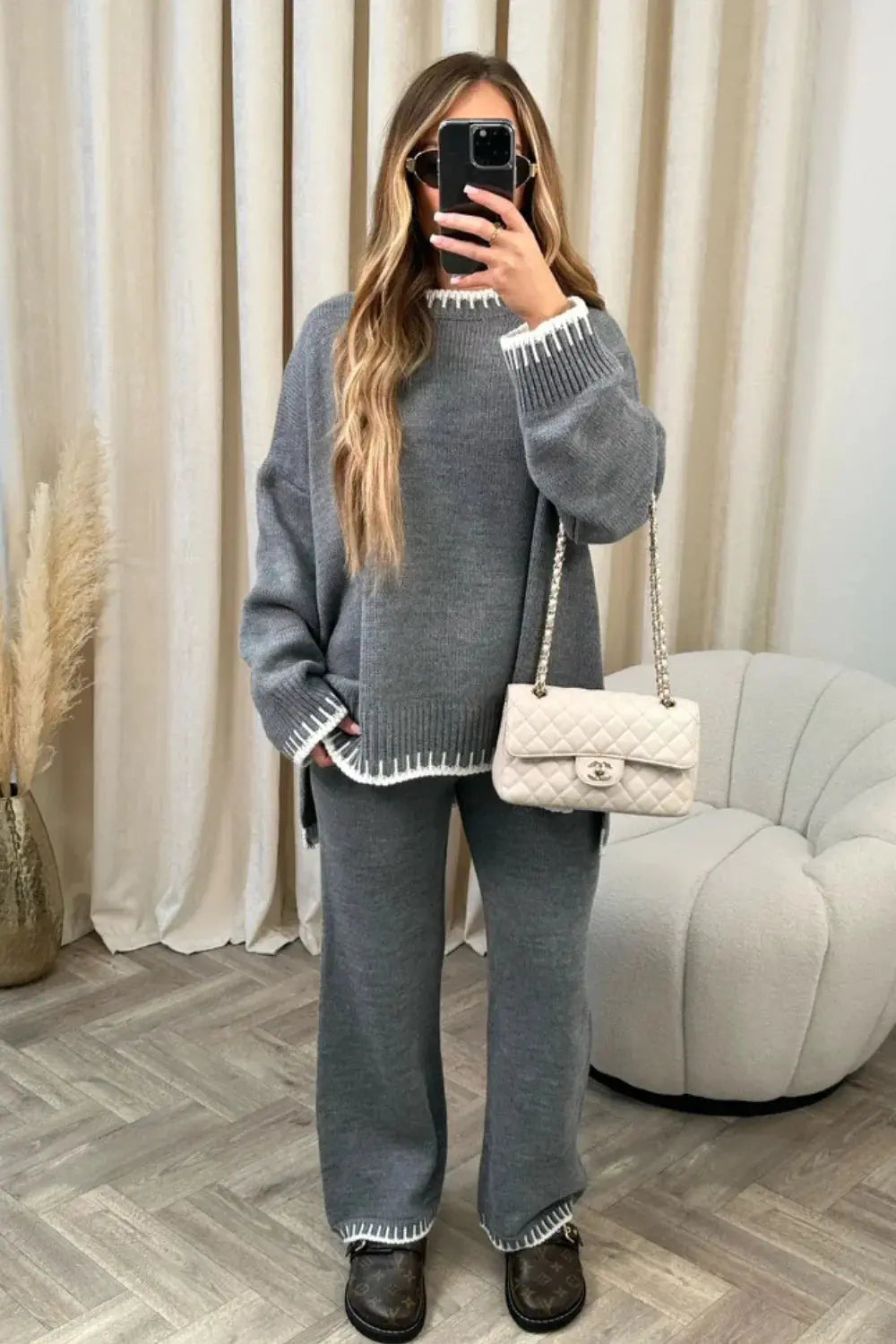 Amelia | Knit Trousers with Tailored Detail