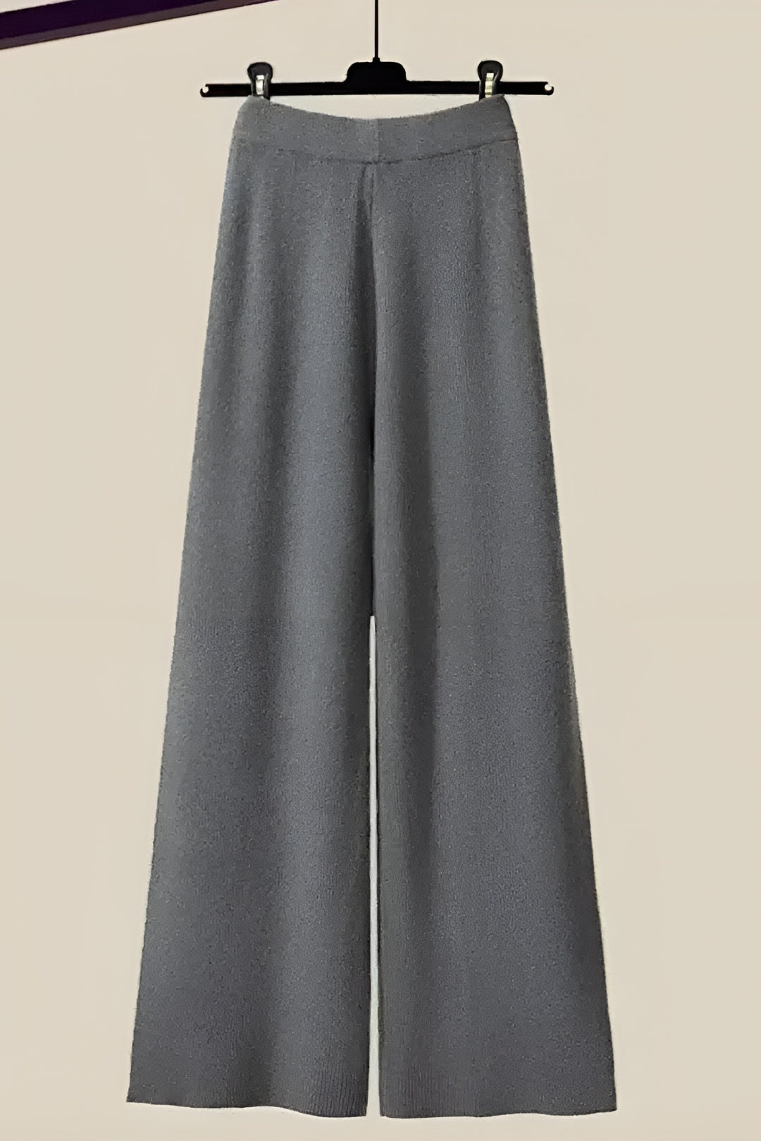 Elaina | Knit Wide-Leg Cropped Trousers