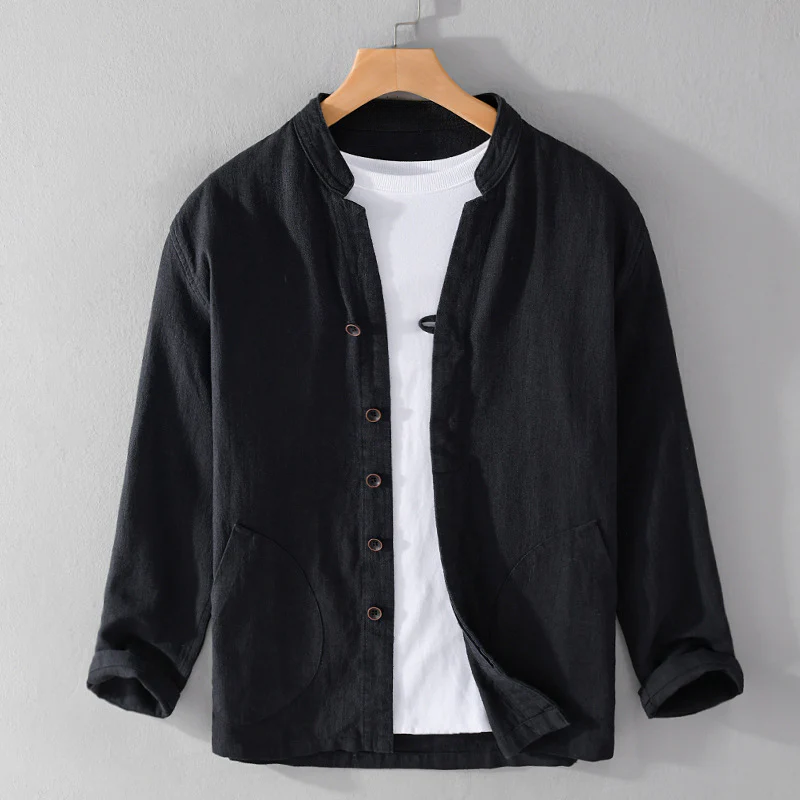 LUC - Katoen Linnen Overhemd