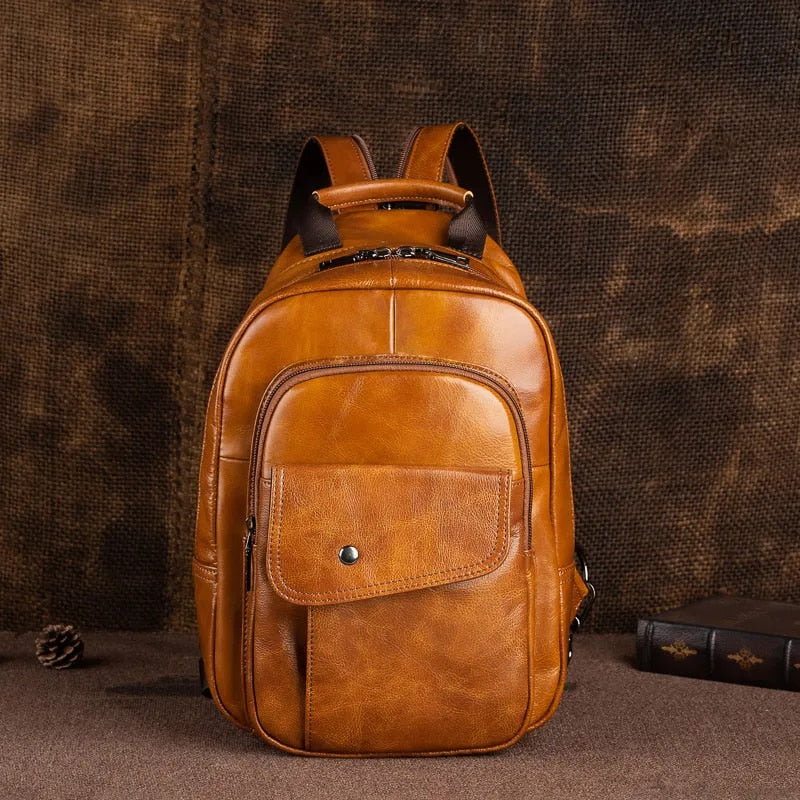THE BULL Genuine Leather Multifunctional Backpack