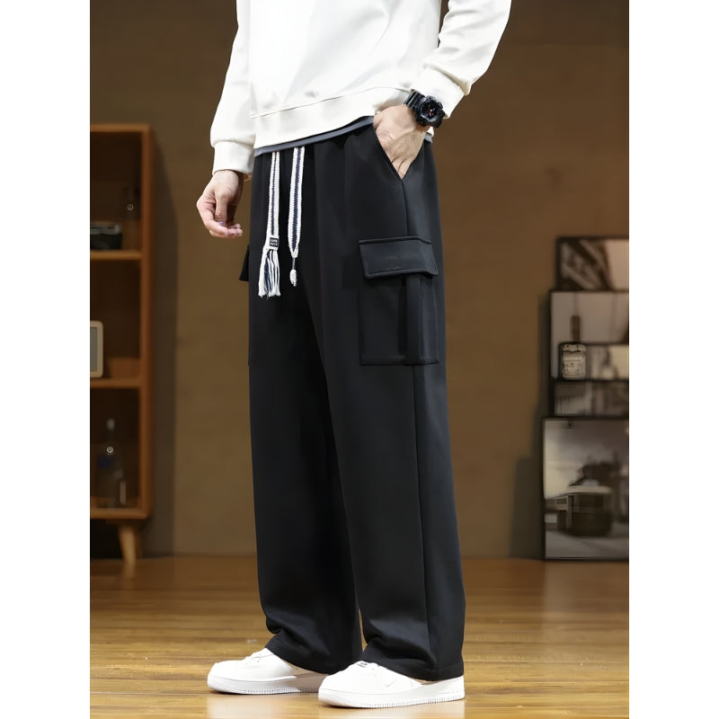 Men’s Cargo Sweatpants with Side Pocket Design
