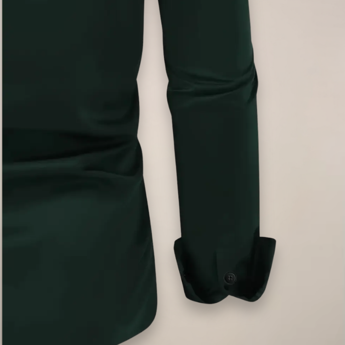 Men's Slim Fit Silk Satin Formal Dress Shirt