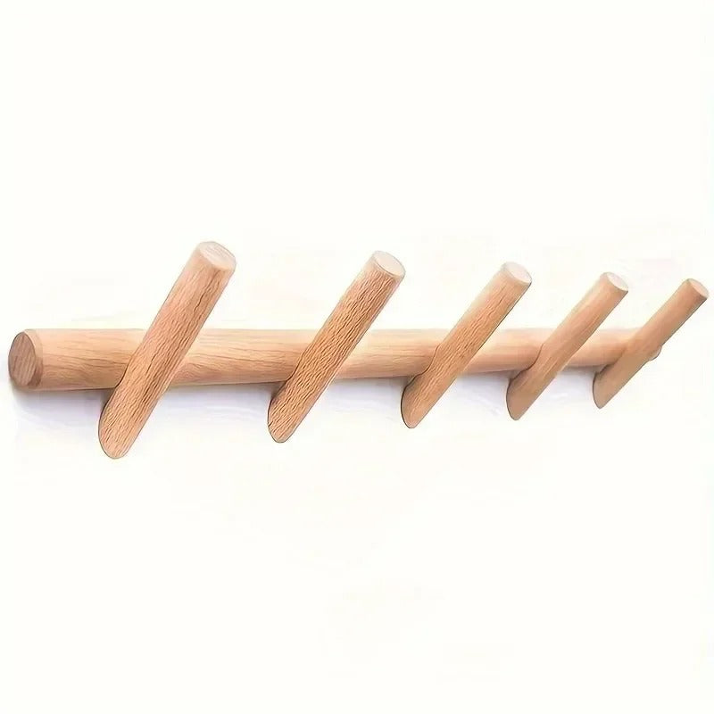 Nástěnný věšák moderní dřevěný minimalistický do interiéru