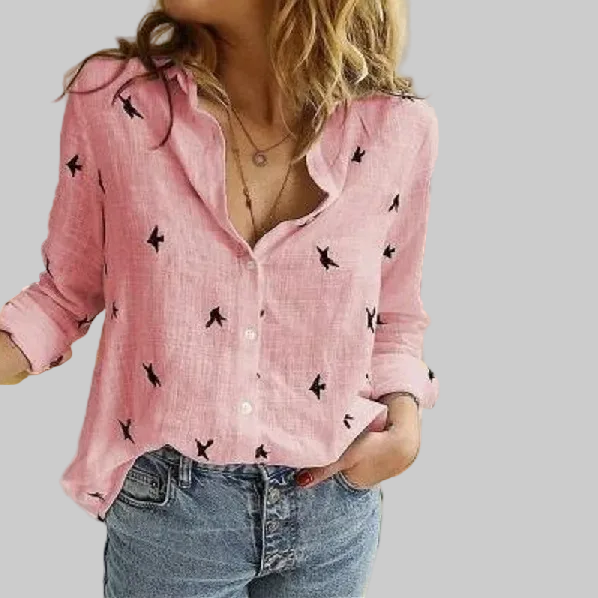 Isabella | Effortless Linen Casual Blouse