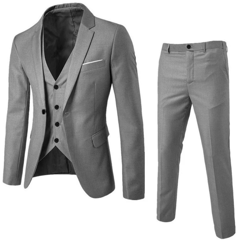 Men's 3-Piece Slim Fit Suit