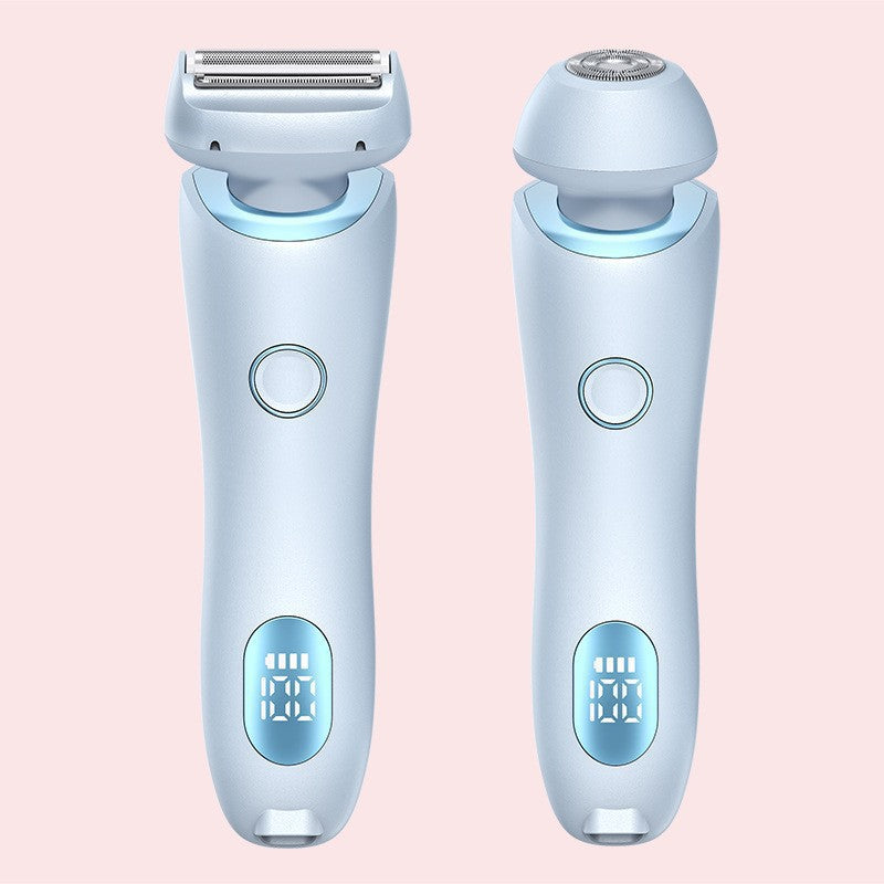 跨境脱毛器女士双头剃毛器私处毛修剪器电动刮毛刀女士脱毛仪