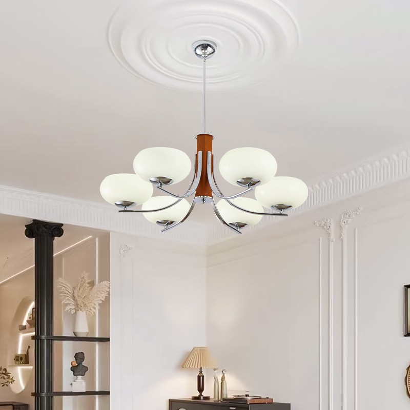 Lunaro | Bauhaus Pendelleuchte mit 3/5 Opalglas-Köpfen