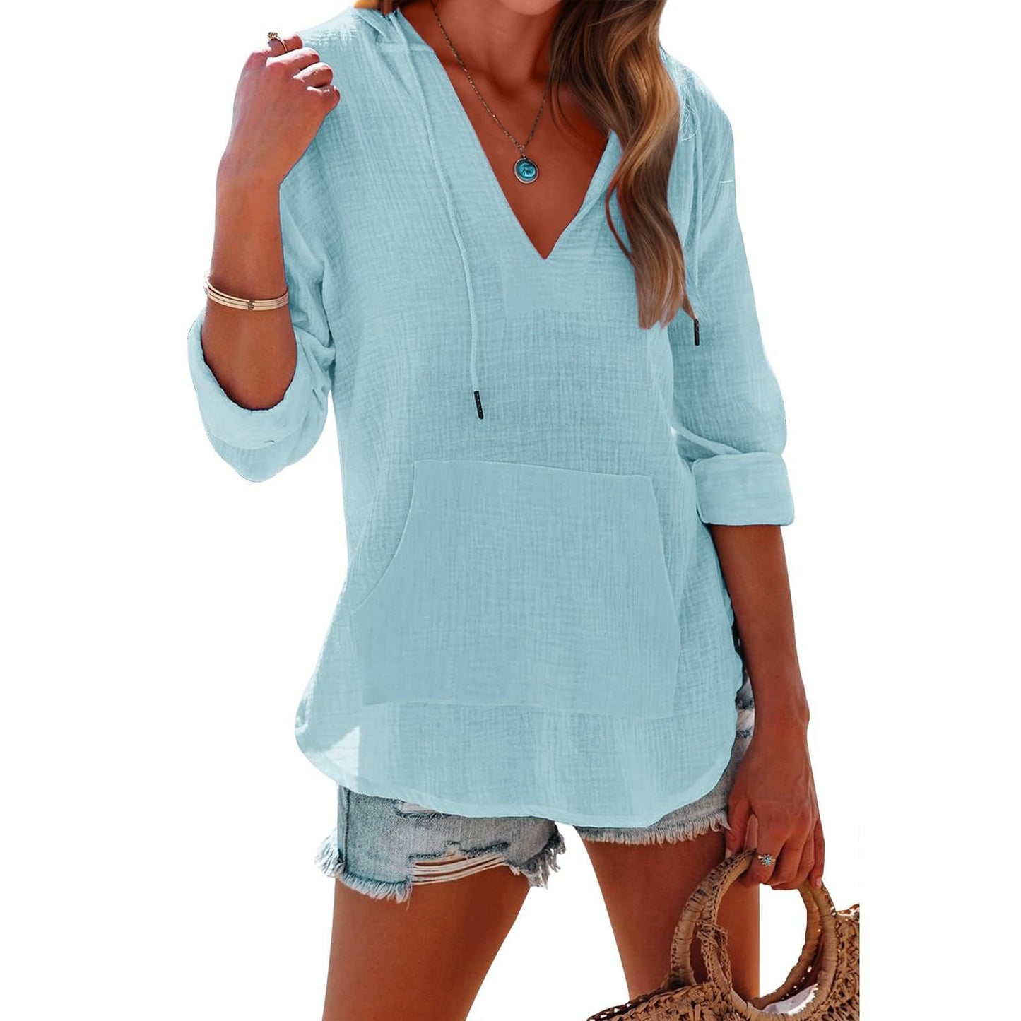 ZADIE – ELEGANCE HOODED LONG SLEEVE SWEATSHIRT