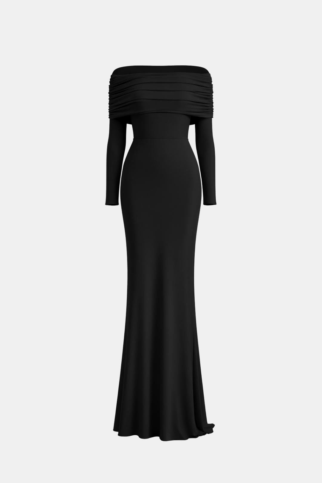 Orianna – Off-Shoulder Long Sleeve Long Dress