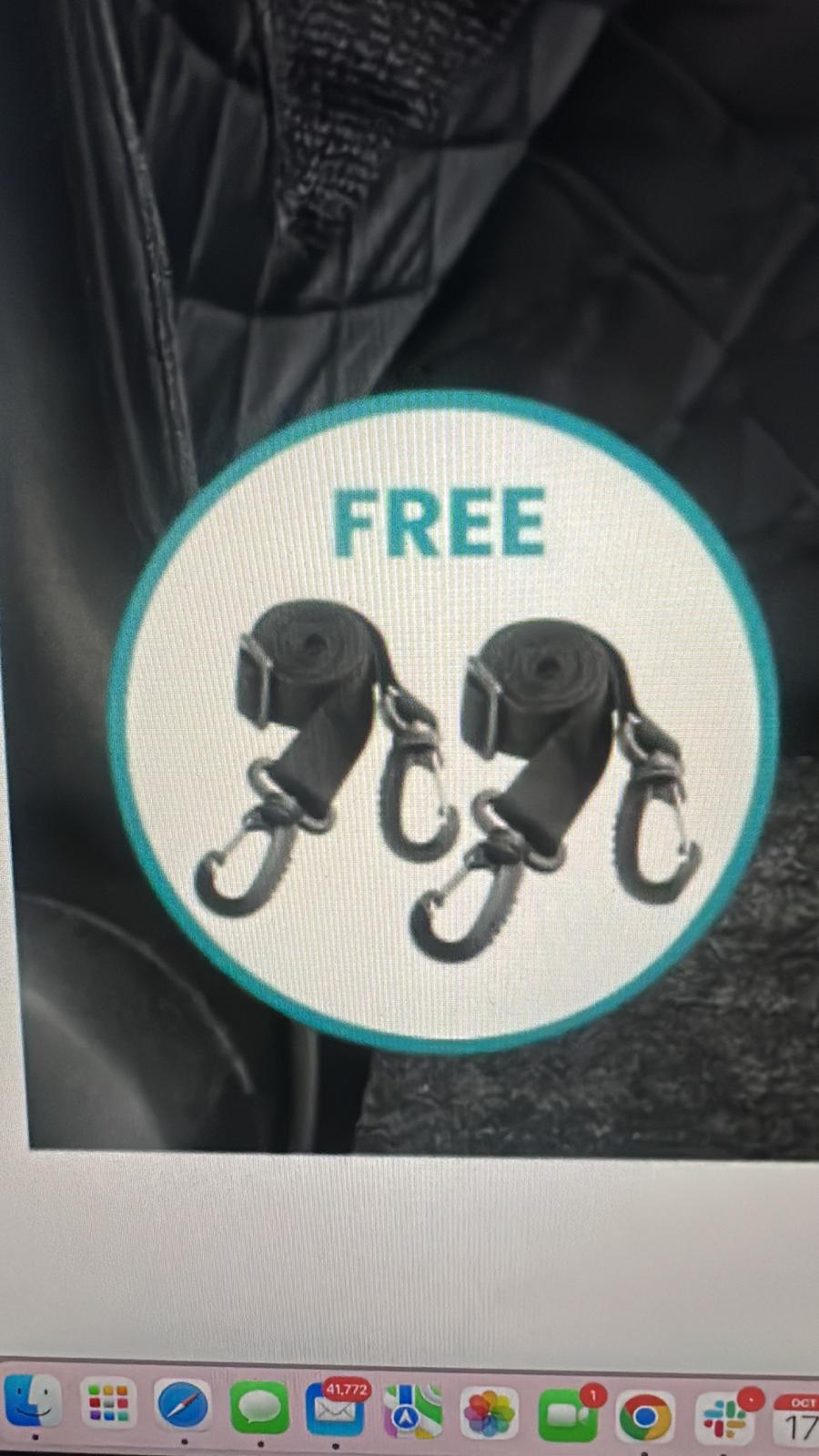 1x Dog Buckle and 2x Clip Straps