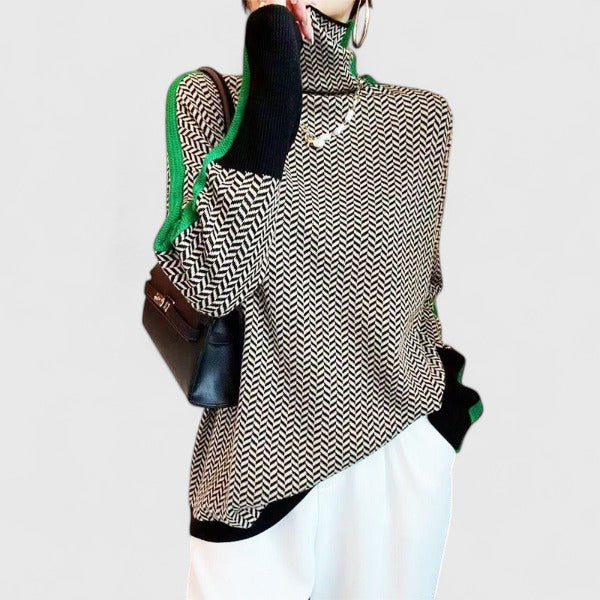 Elwira | Sweter z Polgolfem