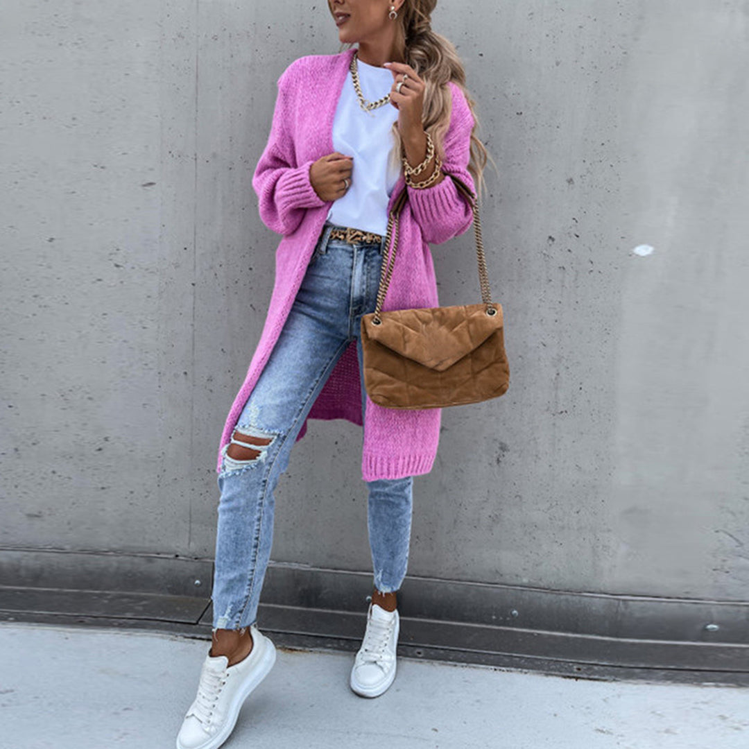 Lauren | Women relaxed fit Long Open Front cardigan