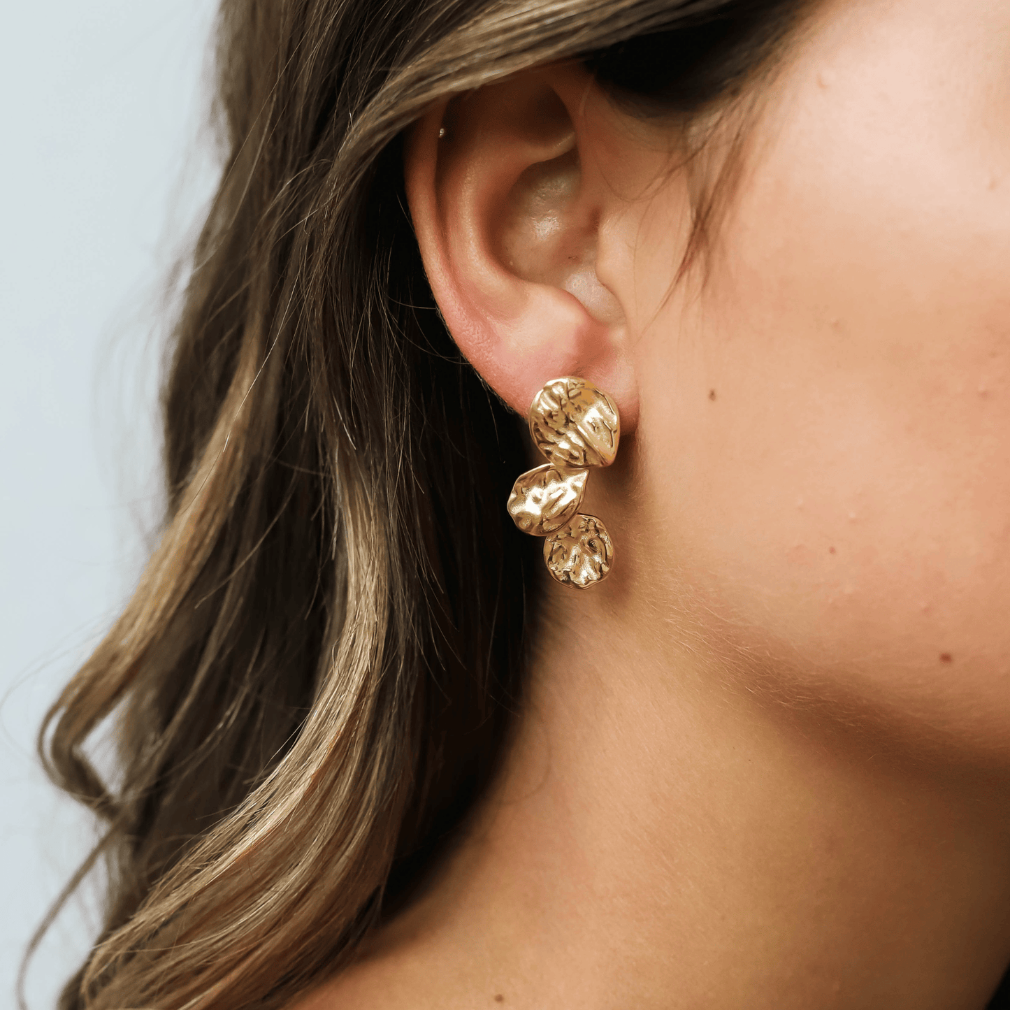 Alouette - Gold Sculptural Statement Earrings