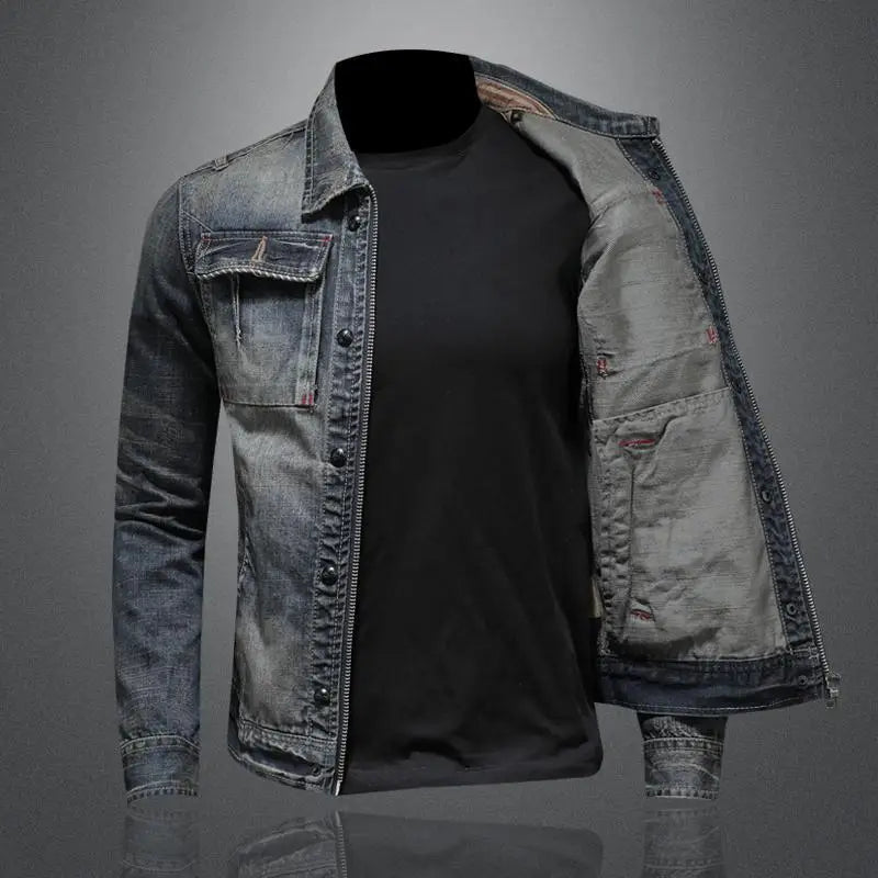 Andrew – Retro Denimjakke med Klassisk Pasform og Vintage-Inspireret Look