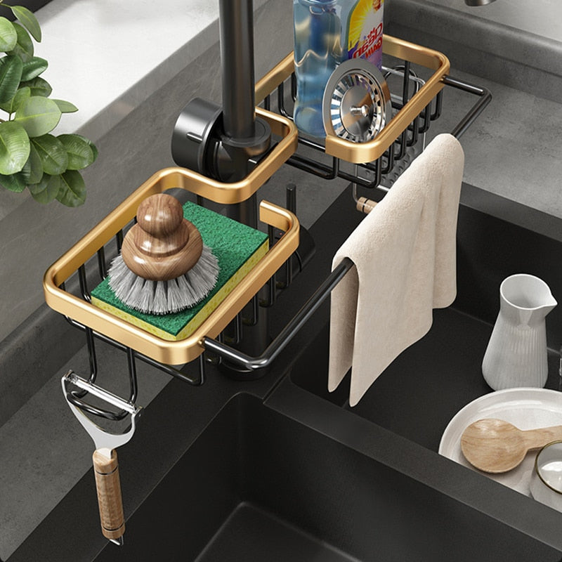 AlumGold Sink Organizer