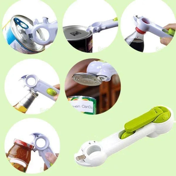 CanDo® Opener – Made in the USA: The Ultimate 6-in-1 Multifunctional Bottle, Jar, Can, Wine, Beer, Lid, Twist-Off, Pull-Tab Opener