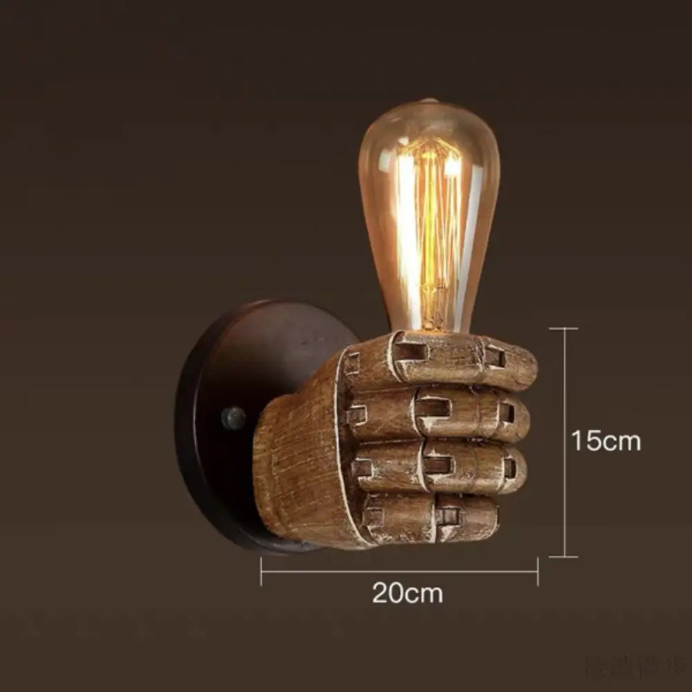 Handella® Retro Robotic Fist Inspired Light Bulb Holder