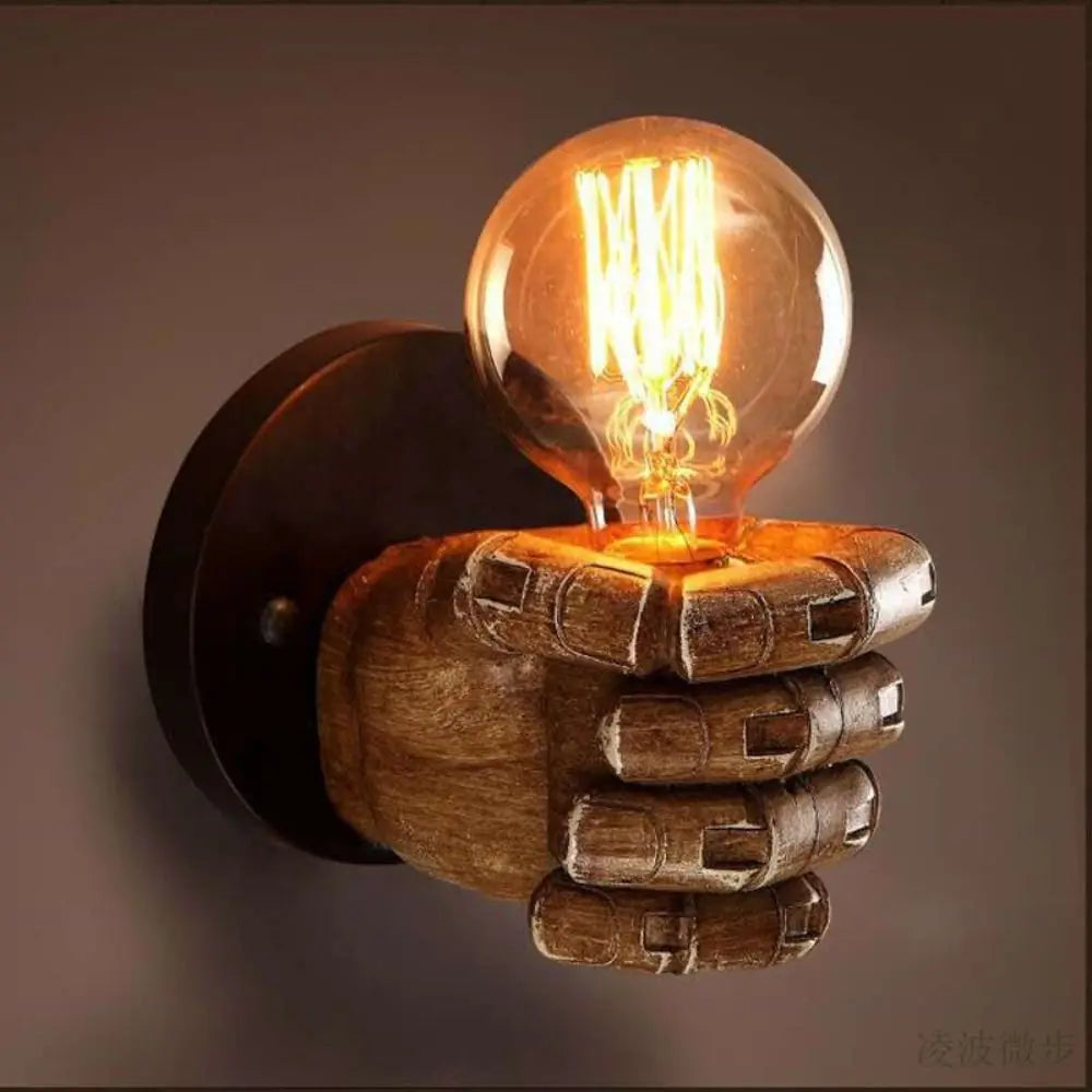 Handella® Retro Robotic Fist Inspired Light Bulb Holder