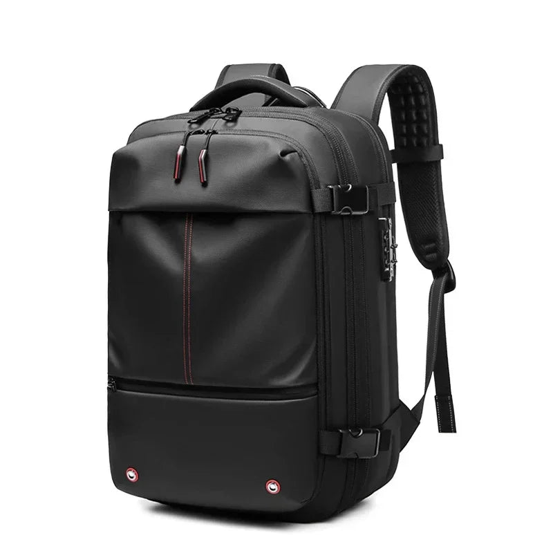 Travel Men 17.3 Inch Laptop Password Backpack Vacuum Compression Bag Business Large Capacity Schoolbag Expand Outdoor Backpacks