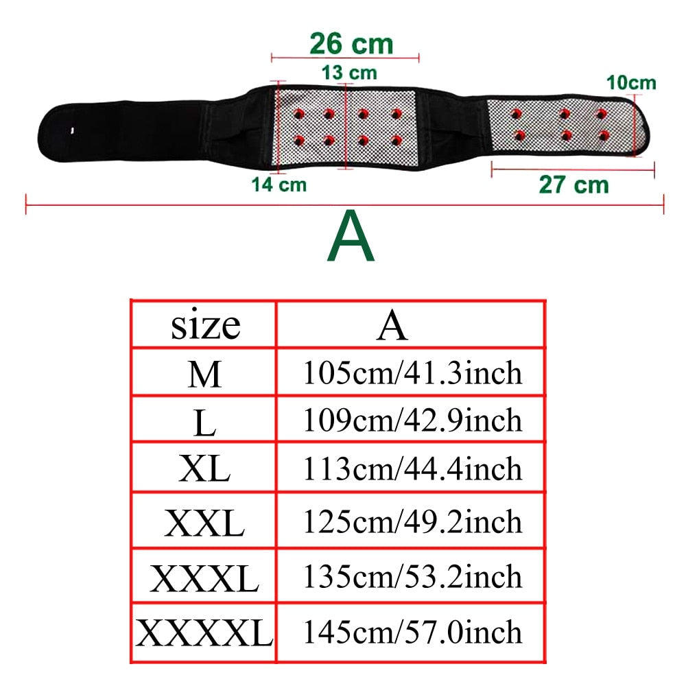 The Self Heating Magnetic Back Therapy Brace
